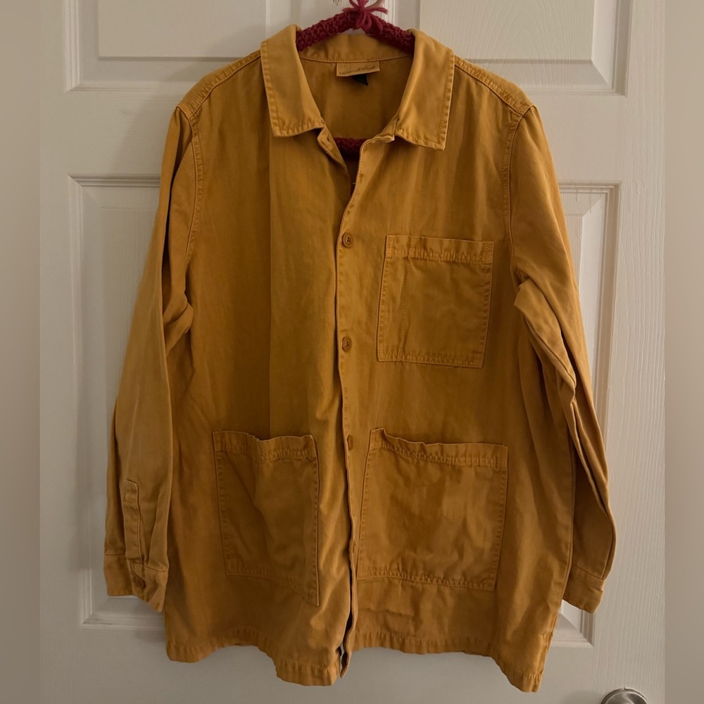 Yellow fall jacket
